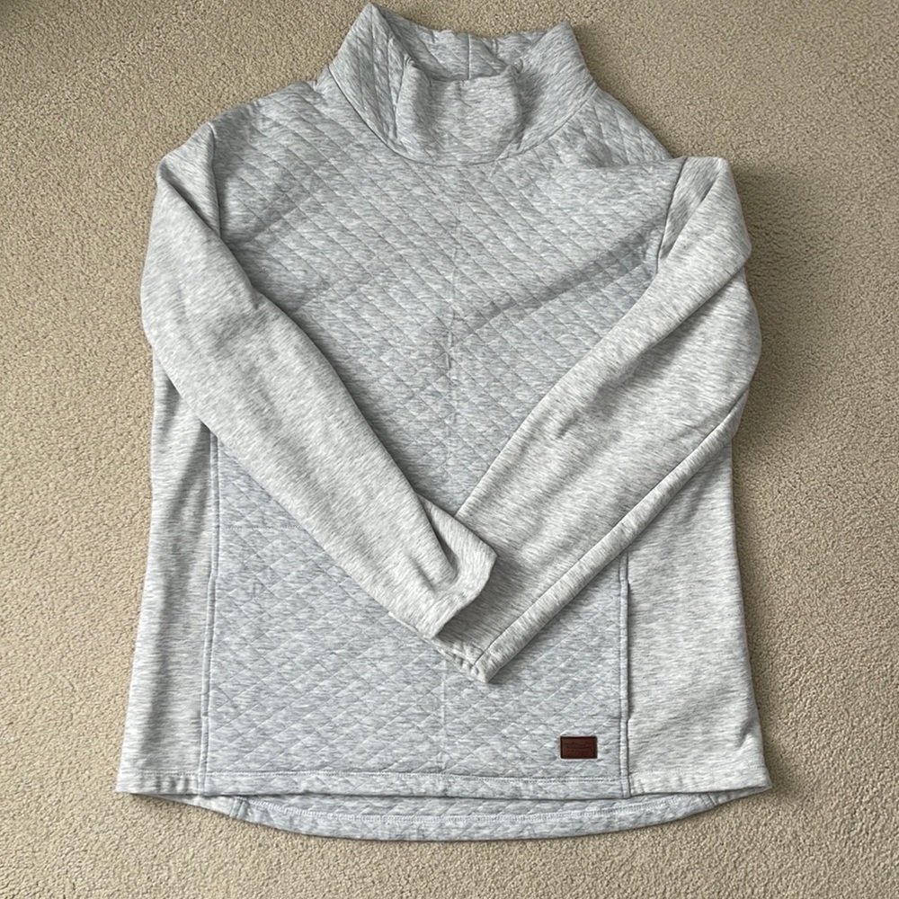 Womens LL Bean quilted funnelneck sweatshirt in excellent condition, Large
